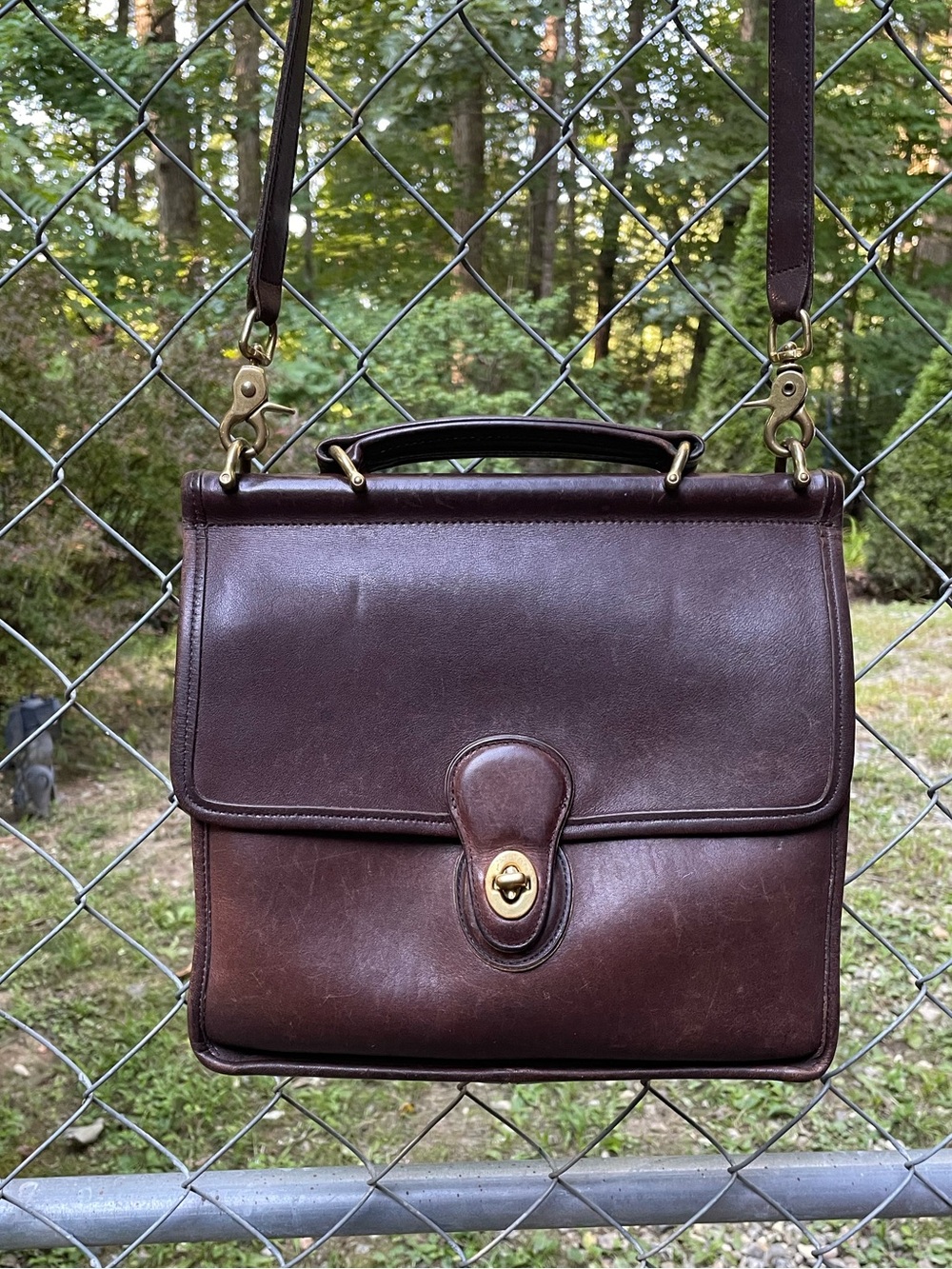 Coach Vintage Willis 9927 Leather Crossbody Bag Made In The USA